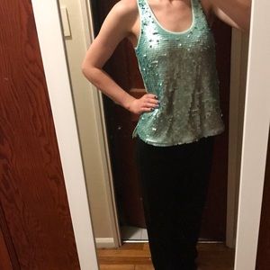Sequined blouse/ tank